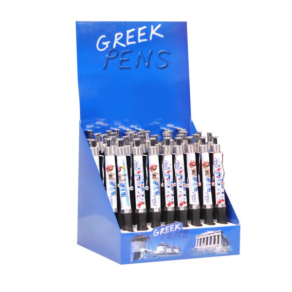 ΣΤΥΛΟ ΜΕ ΑΞΙΟΘΕΑΤΑ ΝΗΣΙΟΥ HELLO CRETE 6ΣΧΕΔΙΑ /ΣΥΣΚ48