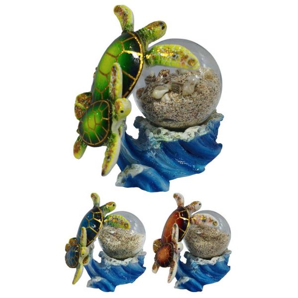 ΣΟΥΒΕΝΙΡ ΔΙΑΚΟΣΜΗΤΙΚΟ ΓΥΑΛΑ ΜΕ ΧΕΛΩΝΑΚΙΑ 3ΧΡΩΜ /10ΕΚ /ΣΥΣΚ6