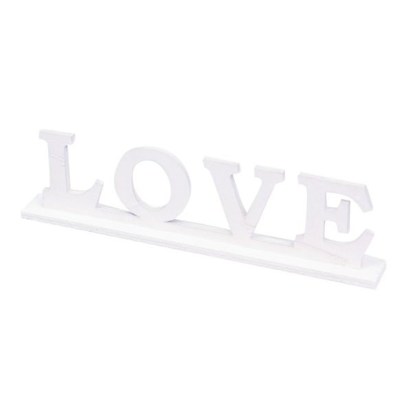 ΔΙΑΚΟΣΜΗΤΙΚΟ ΞΥΛ. "LOVE" ΛΕΥΚΟ /26Χ7ΕΚ