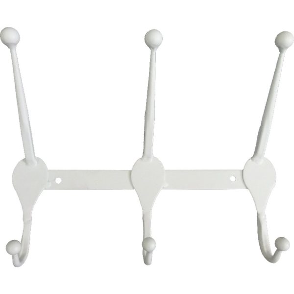 ΚΡΕΜΑΣΤΡΑ ΜΕΤΑΛ. 3 ΘΕΣΕΩΝ ΛΕΥΚΟ /30Χ9Χ20ΕΚ