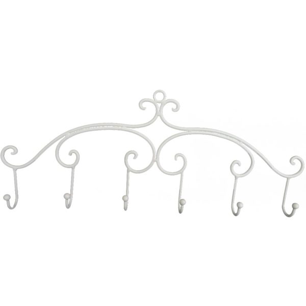 ΚΡΕΜΑΣΤΡΑ ΜΕΤΑΛ. 6 ΘΕΣΕΩΝ ΛΕΥΚΟ /55Χ4Χ21ΕΚ