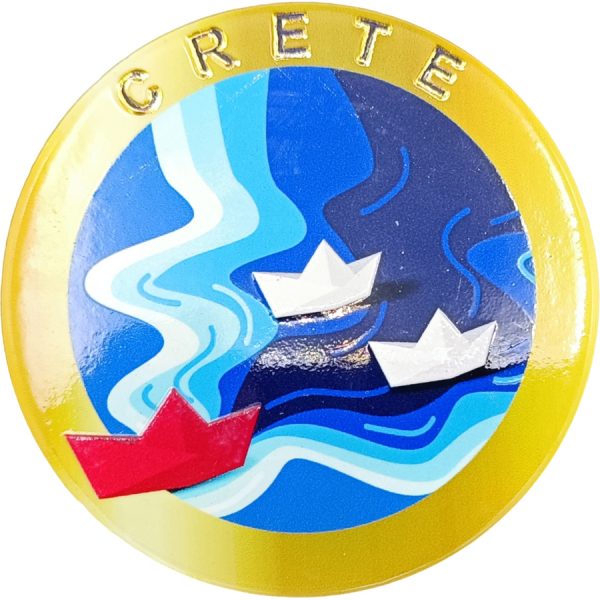 MAGNET BOAT CRETE /7,5Χ7,5CM