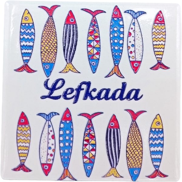 MAGNET FISH LEFKADA /7,5Χ7,5CM