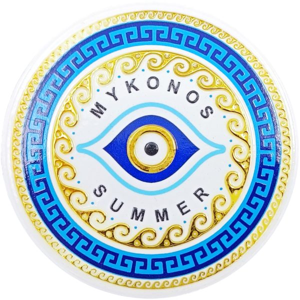 MAGNET EYE SUMMER MYKONOS /7,5Χ7,5CM