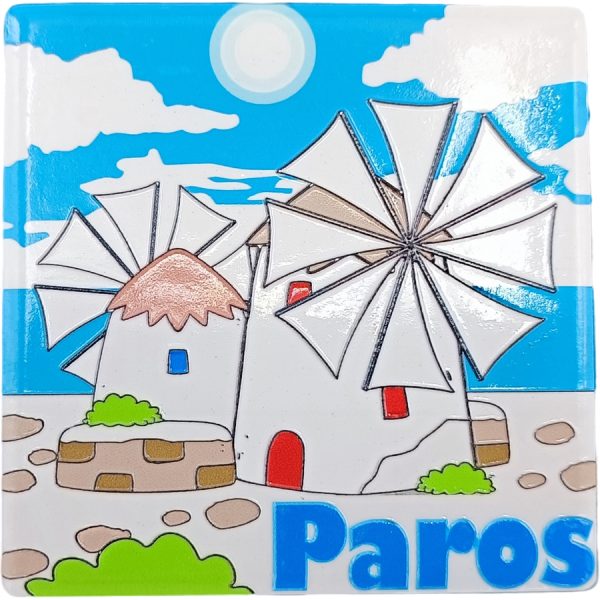 MAGNET WINDMILL PAROS /7,5Χ7,5CM