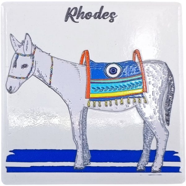 MAGNET DONKEY RHODES /7,5Χ7,5CM