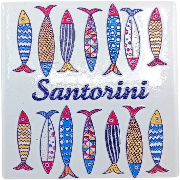 MAGNET FISH SANTORINI /7,5Χ7,5CM