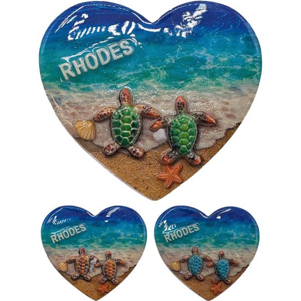 ΜΑΓΝΗΤΑΚΙ ΚΑΡΔΟΥΛΑ ΜΕ ΧΕΛΩΝΑ ΡΟΔΟΣ 3ΧΡΩΜ/7,5Χ6,5ΕΚ /ΣΥΣΚ10