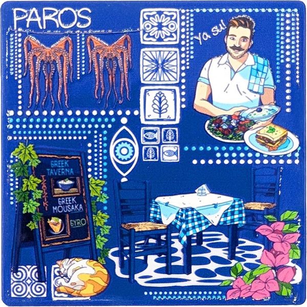 ΜΑΓΝΗΤΑΚΙ ΤΕΤΡΑΓ. ΤΑΒΕΡΝΑ ΠΑΡΟΣ /7,5Χ7,5ΕΚ /ΣΥΣΚ10