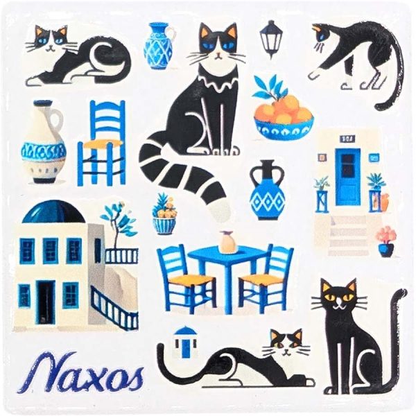 ΜΑΓΝΗΤΑΚΙ ΤΕΤΡΑΓ. ΓΑΤΟΥΛΕΣ ΝΑΞΟΣ /7,5Χ7,5ΕΚ /ΣΥΣΚ10