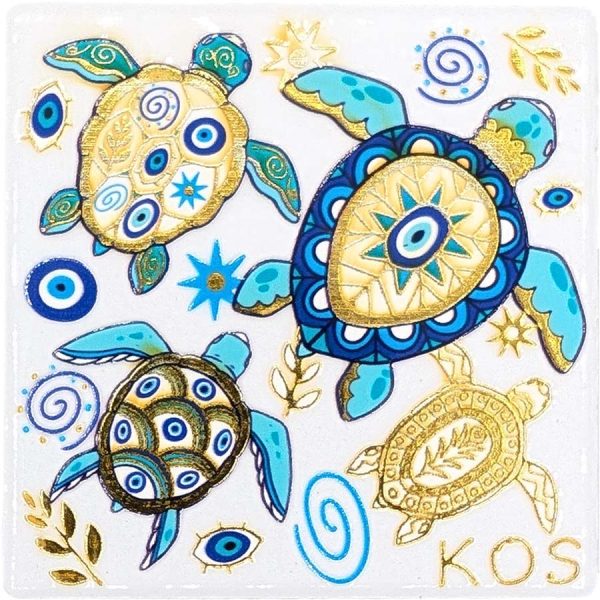 ΜΑΓΝΗΤΑΚΙ ΤΕΤΡΑΓ. ΧΕΛΩΝΙΤΣΕΣ ΚΩΣ ΧΡΥΣΟ /7,5Χ7,5ΕΚ /ΣΥΣΚ10