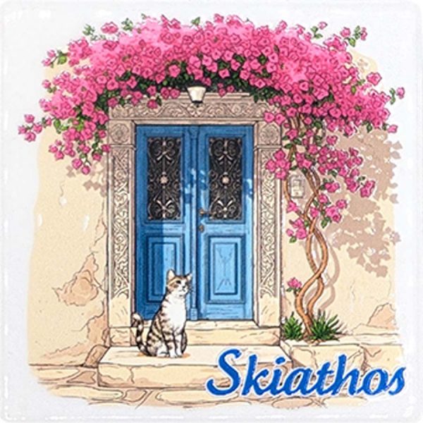 ΜΑΓΝΗΤΑΚΙ ΤΕΤΡΑΓ. ΠΟΡΤΑ ΜΕ ΓΑΤΟΥΛΑ ΣΚΙΑΘΟΣ /7,5Χ7,5ΕΚ /ΣΥΣΚ10