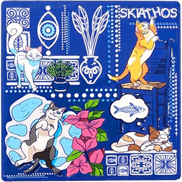 ΜΑΓΝΗΤΑΚΙ ΤΕΤΡΑΓ. ΓΑΤΟΥΛΕΣ ΣΚΙΑΘΟΣ /7,5Χ7,5ΕΚ /ΣΥΣΚ10