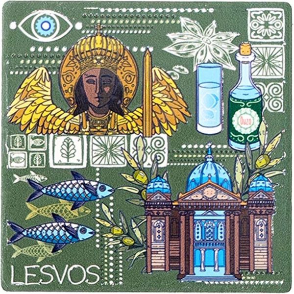 ΜΑΓΝΗΤΑΚΙ ΤΕΤΡΑΓ. ΑΡΧΑΓΓΕΛΟΣ ΛΕΣΒΟΣ /7,5Χ7,5ΕΚ /ΣΥΣΚ10