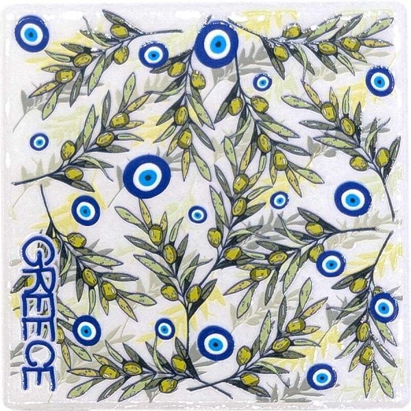 ΜΑΓΝΗΤΑΚΙ ΤΕΤΡΑΓ. ΦΥΛΛΑ ΕΛΙΑΣ GREECE /7,5Χ7,5ΕΚ /ΣΥΣΚ10