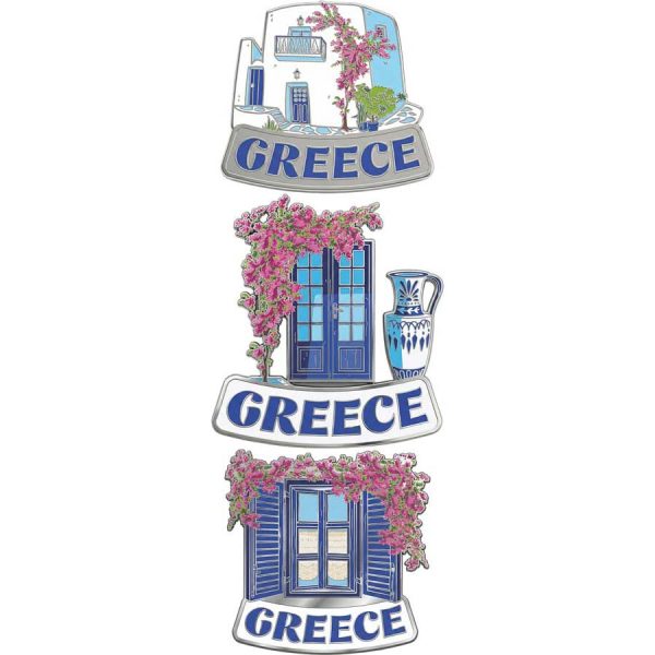 ΚΑΡΦΙΤΣΑ ΜΕ ΒΟΥΚΑΜΒΙΛΙΕΣ GREECE 3ΣΧΕΔΙΑ /ΣΥΣΚ12