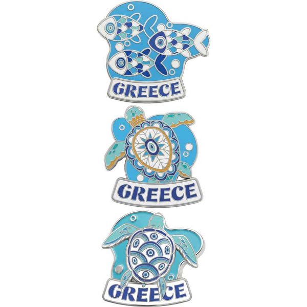 ΚΑΡΦΙΤΣΑ ΜΕ ΘΑΛΑΣΣΙΝΑ ΣΤΟΙΧΕΙΑ GREECE 3ΣΧΕΔΙΑ /ΣΥΣΚ12