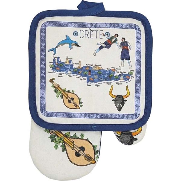 PRINTED KITCHEN SET CRETE /17Χ25ΕΚ-17Χ17ΕΚ