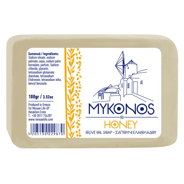 ΣΑΠΟΥΝΙ ΕΛΑΙΟΛΑΔΟΥ ΜΥΚΟΝΟΣ ΜΕΛΙ100gr /ΣΥΣΚ24