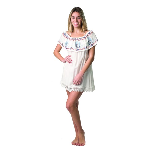 ΦΟΡΕΜΑ ΜΕ ΕΞΩ ΩΜΟΥΣ ΛΕΥΚΟ /ONE SIZE