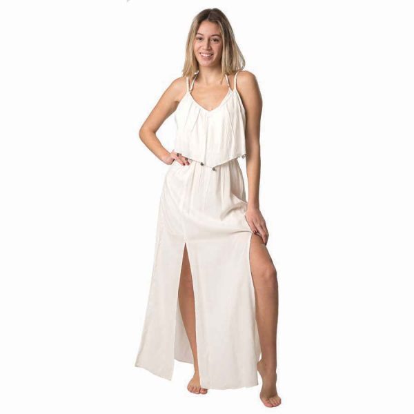 ΦΟΡΕΜΑ ΤΙΡΑΝΤΑ ΛΕΥΚΟ ΜΕ ΦΛΟΥΡΙΑ