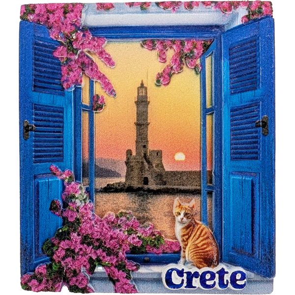 ΜΑΓΝΗΤΑΚΙ ΗΛΙΟΒΑΣΙΛΕΜΑ ΜΕ ΦΑΡΟ CRETE /ΣΥΣΚ10