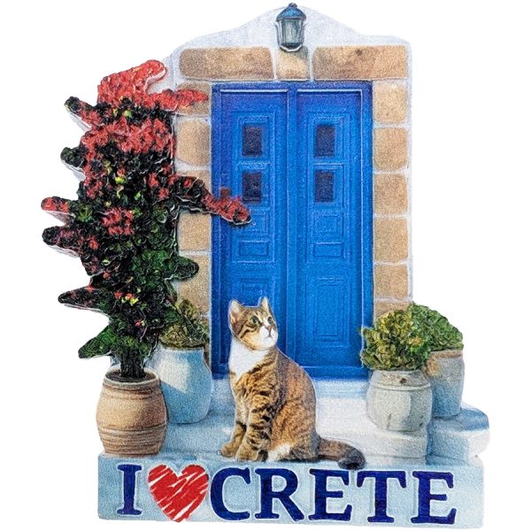 ΜΑΓΝΗΤΑΚΙ ΜΕ ΓΑΤΑ I LOVE CRETE /ΣΥΣΚ10