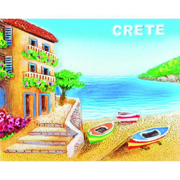 ΜΑΓΝΗΤΑΚΙ ΜΕ ΠΑΡΑΛΙΑ ΚΑΙ ΒΑΡΚΕΣ CRETE /7,5X5,5ΕΚ /ΣΥΣΚ10