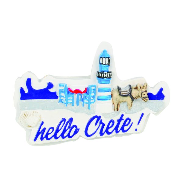 ΜΑΓΝΗΤΑΚΙ ΧΑΡΤΗΣ HELLO CRETE /7,5Χ5ΕΚ /ΣΥΣΚ10