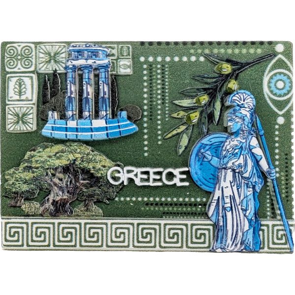 ΜΑΓΝΗΤΑΚΙ ΑΡΧΑΙΑ ΕΛΛΑΔΑ ΜΕ ΚΛΑΔΙ ΕΛΙΑΣ /ΣΥΣΚ10