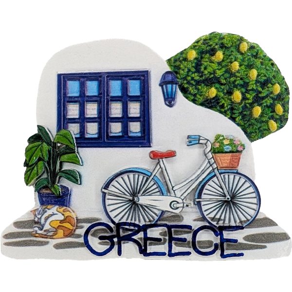 ΜΑΓΝΗΤΑΚΙ ΜΕ ΠΟΔΗΛΑΤΟ ΣΤΗΝ ΛΕΜΟΝΙΑ GREECE /ΣΥΣΚ10