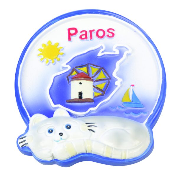ΜΑΓΝΗΤΑΚΙ ΧΑΡΤΗΣ ΜΕ ΓΑΤΑ PAROS /ΣΥΣΚ10
