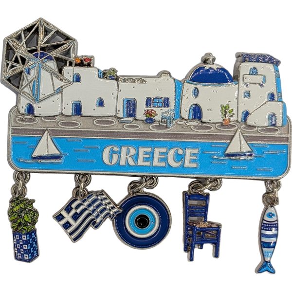 ΜΑΓΝΗΤΑΚΙ ΜΕ ΑΝΕΜΟΜΥΛΟ ΚΑΙ ΣΠΙΤΑΚΙΑ GREECE /5,6X7ΕΚ /ΣΥΣΚ10