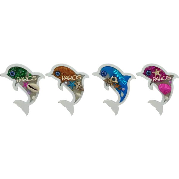 ΜΑΓΝΗΤΑΚΙ ΔΕΛΦΙΝΙ PAROS 4ΣΧΕΔΙΑ  ΣΥΣΚ10