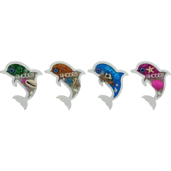 ΜΑΓΝΗΤΑΚΙ ΔΕΛΦΙΝΙ RHODES 4ΣΧΕΔΙΑ  ΣΥΣΚ10