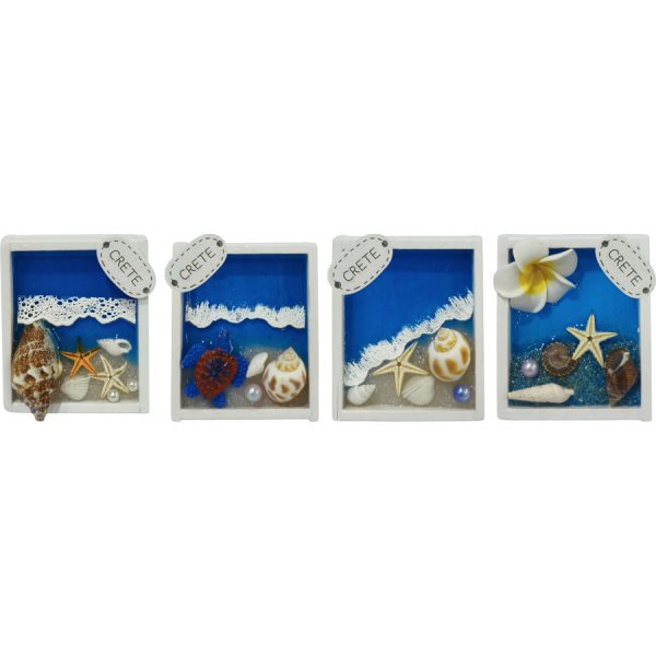 ΜΑΓΝΗΤΑΚΙ ΠΙΝΑΚΑΚΙ ΤΕΤΡΑΓ. CRETE 5ΣΧΕΔΙΑ  ΣΥΣΚ10