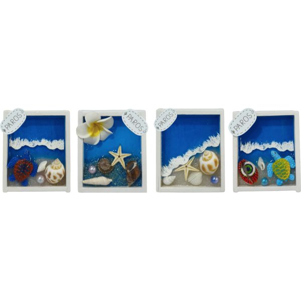 ΜΑΓΝΗΤΑΚΙ ΠΙΝΑΚΑΚΙ ΤΕΤΡΑΓ. PAROS 5ΣΧΕΔΙΑ  ΣΥΣΚ10