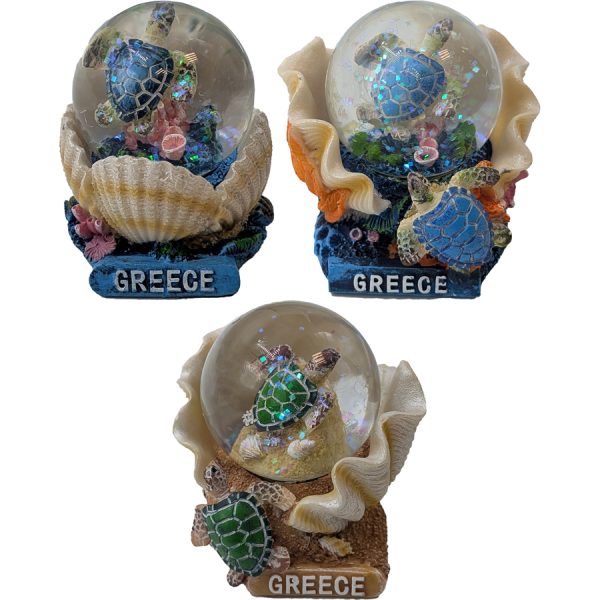 ΓΥΑΛΙΝΗ ΜΠΑΛΑ ΜΕ ΧΕΛΩΝΑ GREECE 2ΧΡΩΜ/7Χ6Χ6,5ΕΚ /ΣΥΣΚ12