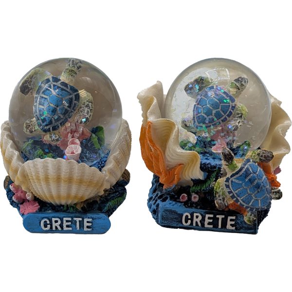 ΓΥΑΛΙΝΗ ΜΠΑΛΑ ΜΕ ΧΕΛΩΝΑ ΚΡΗΤΗ 2ΧΡΩΜ/7Χ6Χ6,5ΕΚ /ΣΥΣΚ12