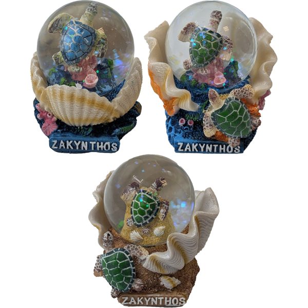 WATERBALL WITH TURTLE ZAKYNTHOS  7Χ6Χ6,5CM
