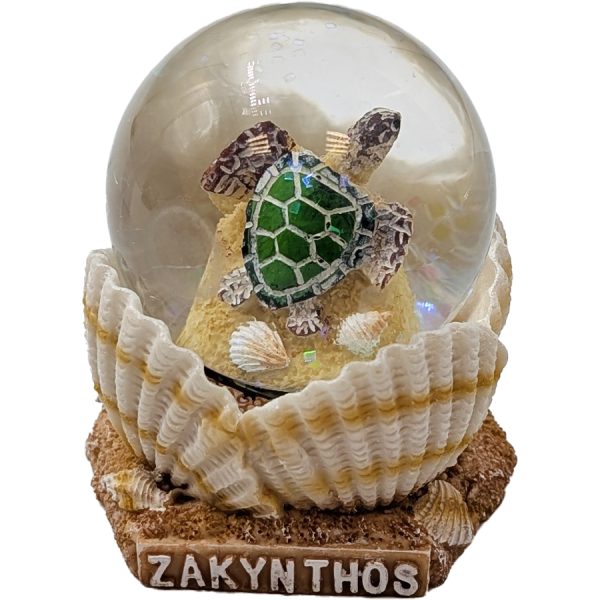 WATERBALL WITH TURTLE ZAKYNTHOS  5,5Χ5,5Χ6CM