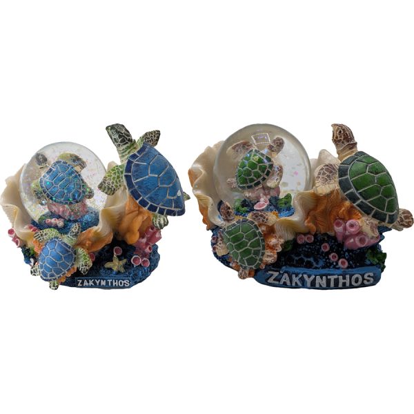 WATERBALL WITH TURTLE ZAKYNTHOS  11Χ6Χ7CM