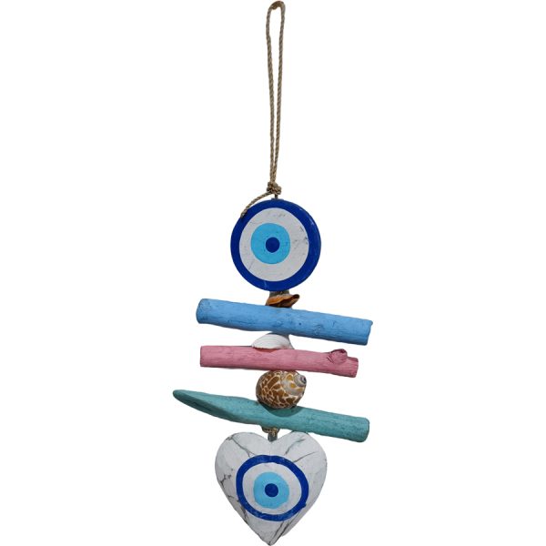 ΚΡΕΜΑΣΤΟ ΞΥΛ. ΜΕ ΜΑΤΙ ΚΑΙ ΚΑΡΔΙΑ /ΣΥΣΚ5