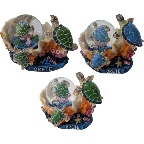 ΓΥΑΛΙΝΗ ΜΠΑΛΑ ΜΕ ΧΕΛΩΝΑΚΙΑ ΚΡΗΤΗ 2ΧΡΩΜ/12Χ8Χ9ΕΚ /ΣΥΣΚ2