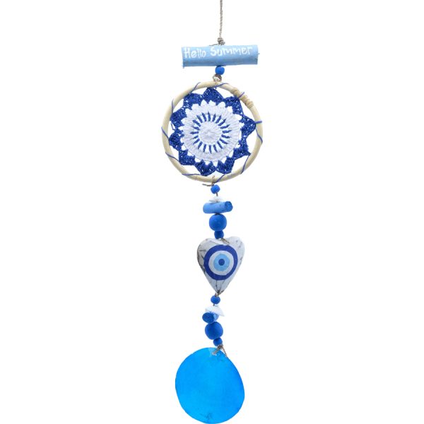 ΚΡΕΜΑΣΤΟ ΜΠΛΕ ΚΑΡΔΙΑ ΜΕ CAPIZ