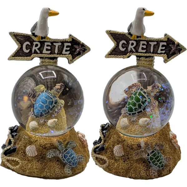 ΓΥΑΛΙΝΗ ΜΠΑΛΑ ΜΕ ΧΕΛΩΝΑ ΚΡΗΤΗ 2ΧΡΩΜ/6Χ7Χ10ΕΚ-8Χ6Χ8,5ΕΚ /ΣΥΣΚ4