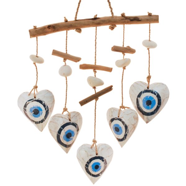 ΚΡΕΜΑΣΤΟ ΞΥΛ. ΜΕ 5 ΚΑΡΔΙΕΣ-ΜΑΤΙ /34ΕΚ /ΣΥΣΚ2