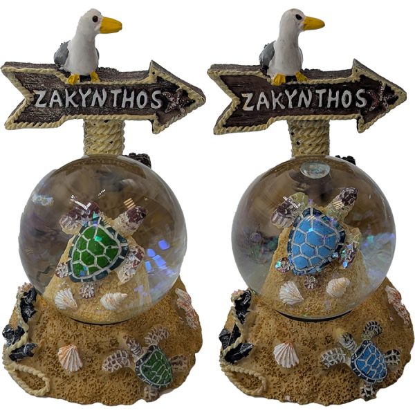 WATERBALL WITH TURTLE ZAKYNTHOS  6Χ7Χ10ΕΚ-8Χ6Χ8,5CM