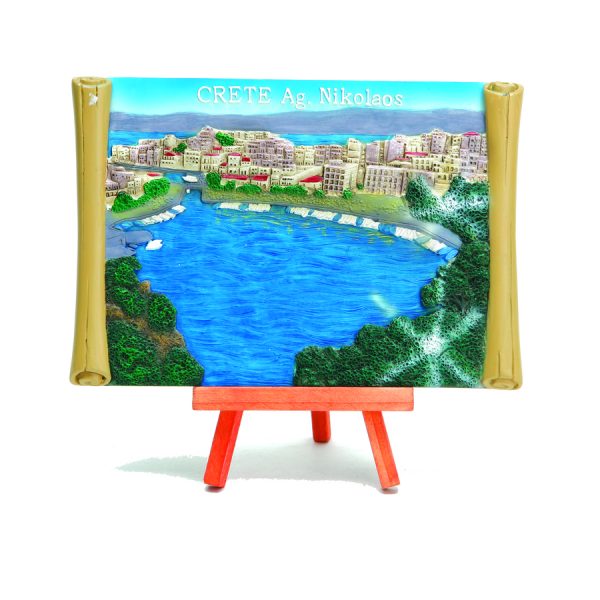 ΠΙΝΑΚΑΣ AGIOS NIKOLAOS ΣΕ ΤΡΙΠΟΔΟ ΜΙΝΙΤ.(ΔΙΑΦ.ΣΧΕΔ)