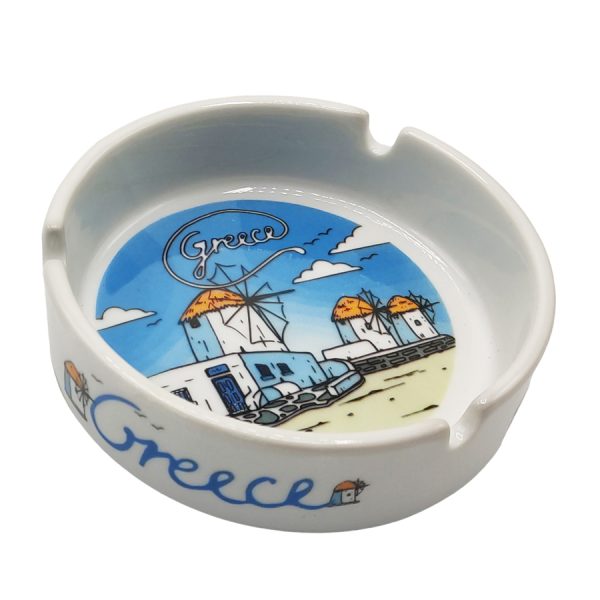 ΤΑΣΑΚΙ ΚΕΡΑΜΙΚΟ ΣΤΡΟΓΓ. ΑΝΕΜΟΜΥΛΟΣ GREECE /ΣΥΣΚ10 /10ΕΚ